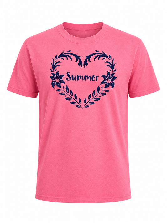 Summer Floral Heart Tee