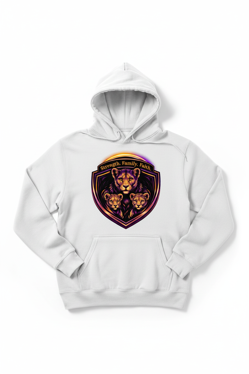 Lion Pride White Hoodie